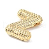 Rack Plating Brass Micro Pave Cubic Zirconia Pendants KK-Q790-01Z-G-2
