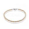 304 Stainless Steel Beaded Bracelets BJEW-G544-34A-1