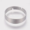 Tarnish Resistant 316 Surgical Stainless Steel Finger Ring Settings STAS-I090-01P-3