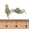 Natural Green Aventurine Connector Charms FIND-C046-03B-G-3