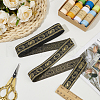 Polyester Jacquard Flowr Ribbon OCOR-WH0082-251-5