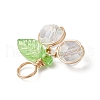 Cherry Glass Pendants PALLOY-JF03470-06-4