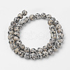 Natural Dalmatian Jasper Bead Strands G-G735-68-8mm-2