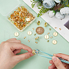 Unicraftale Flat Round 304 Stainless Steel Stud Earring Settings STAS-UN0060-74D-G-4