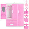   1 Set Plastic Doll Wardrobe DJEW-PH0001-32-1