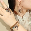 Alloy & Wood & Synthetic Turquoise Jewelry Sets FS-WGA22DA-03-2