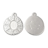 Non-Tarnish 304 Stainless Steel Pendant Cabochon Settings STAS-L020-025P-1