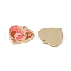 Rack Plating Alloy Enamel Pendants FIND-I038-10-3
