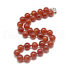 Natural Carnelian Beaded Necklaces NJEW-S404-16-1