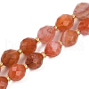 Natural South Red Agate Beads Strands G-N342-149E-2