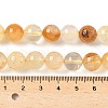 Natural Yellow Hematoid Quartz Beads Strands G-D302-01-10mm-5