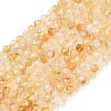 Natural Citrine Beads Strands G-L622-C05-4mm-B-2