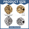 200Pcs 2 Colors Tibetan Style Alloy Beads TIBEB-FG0001-05-2