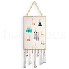 Iron Grid Shape Wall Mount Earring Display ODIS-P010-04G-1