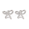 Non-Tarnish 304 Stainless Steel Stud Earrings for Women EJEW-Z049-01P-1
