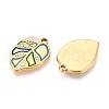 304 Stainless Steel Rhinestone Pendants STAS-N111-01G-2