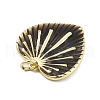 Brass Enamel Pendants KK-H206-11G-01-2
