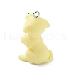 Opaque Resin Dog Pendants RESI-P033-A06-2