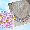 SOFPLATE Transparent Electroplate Glass Beads Strands EGLA-SP0001-05C-6