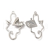 Glass Paper Plane Pendant PALLOY-K001-075P-04-1