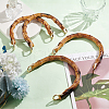   4Pcs 2 Styles Arch Plastic Imitation Bamboo Shank Bag Handles DIY-PH0022-31-5
