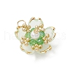 Handmade Glass Seed Beaded Sakura Pendants PALLOY-MZ00763-03-3