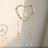 Fluorite Crystal Glass Sun Catcher Pendant PW-WG1FEFC-04-1