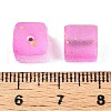 Frosted Glass Beads with Golden Glitter Powder X1-DGLA-NH001-8mm-01H-3