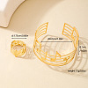 Musical Note Alloy Hollow Cuff Bangles & Rings Sets FS-WG9B413-01-4