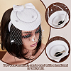 AHADERMAKER 2 Sets 2 Colors Mesh Veil Hair Bands MRMJ-GA0001-23-3