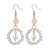 304 Stainless Steel with Acrylic Studs Dangle Earrings EJEW-JE05962-04-1