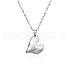 304 Stainless Steel Pendant Necklaces NJEW-G120-02P-1