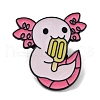 Axolotl with Ice Cream Alloy Enamel Brooches JEWB-C029-08A-EB-1