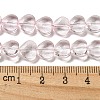 Baking Paint Transparent Glass Beads Strands DGLA-A08-T8mm-KD01-4