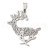 201 Stainless Steel Pendants STAS-Q341-22P-1