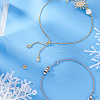   6Pcs 3 Colors 925 Sterling Silver Beads STER-PH0002-03-5
