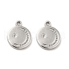 304 Stainless Steel Pendant Rhinestone Settings STAS-I197-020P-1