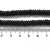 Natural Black Onyx(Dyed & Heated) Beads Strands G-G084-A04-01-5
