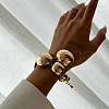 Round Alloy Bib Necklaces & Bracelets Sets for Women FS-WG4790D-02-5