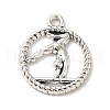 Tibetan Style Alloy Sport Pendants PALLOY-M217-41AS-1