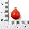 Brass Acrylic Pendants OACR-R006-04G-04-3