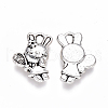 Tibetan Style Alloy Pendants TIBEP-S319-087AS-RS-1