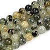Natural Prehnite Beads Strands G-P322-48-10mm-01-2