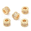 Rack Plating Brass Micro Pave Cubic Zirconia Beads KK-A186-03A-LG-2