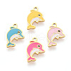304 Stainless Steel Enamel Charms STAS-T065-50G-1
