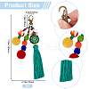 Bohemian Polyester Pendant Decorations HJEW-WH20010-01C-2