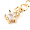 Brass with Cubic Zirconia Chain Extender KK-B102-42G-2