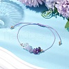 Gemstone Braided Bead Bracelet BJEW-JB11013-02-2