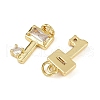 Brass Micro Pave Cubic Zirconia Pendants KK-S526-51G-2
