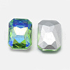 Pointed Back Glass Rhinestone Cabochons RGLA-T019-10x14mm-06-2